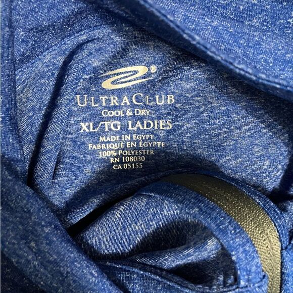 Cool & Dry Blue Top   Sz XL  Ultraclub - Picture 7 of 9